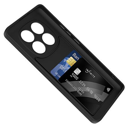 Redmi Note 14 Pro 4G Kılıf Kamera Korumalı Kartlık Hazneli ALT Vitra Kapak - Mürdüm