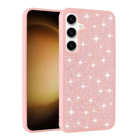 Galaxy A25 Kılıf Parlak Taşlı Tasarım NRTK Pırlanta Kapak - Beyaz