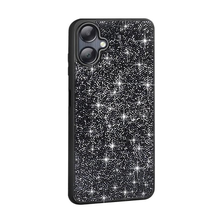 Galaxy A06 Kılıf Parlak Taşlı Tasarım EFFX Pırlanta Kapak - Beyaz