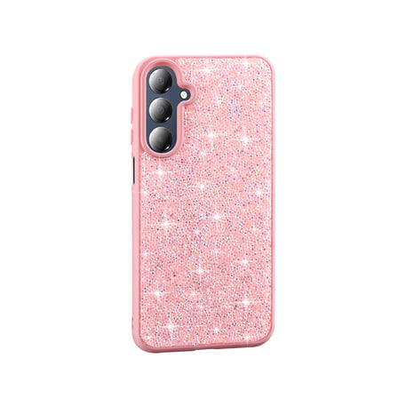Galaxy A26 Kılıf Parlak Taşlı Tasarım ALT Pırlanta Kapak - Beyaz