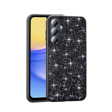 Galaxy A16 Kılıf Simli Pırlanta Taşlı Kamera Yükseltili Silikon SVTEK