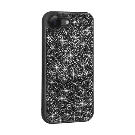iPhone 16E Kılıf Simli Pırlanta Taşlı Kamera Yükseltili Silikon Nourth