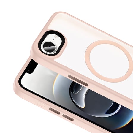 iPhone 17E Kılıf MagSafe Destekli Kamera Yükseltili Mat Parmak İzi Tutmayan Silikon Novatech