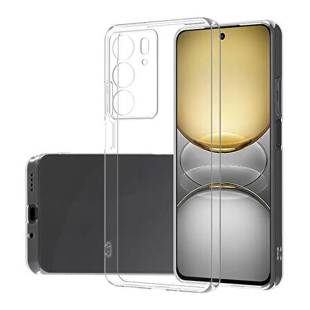 Realme C75 Kılıf ALT Süper Silikon Kapak - Şeffaf