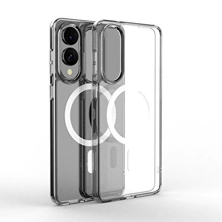 Samsung Galaxy S25 Edge Kılıf Kamera Korumalı Kablosuz Sert PC Porto Kapak