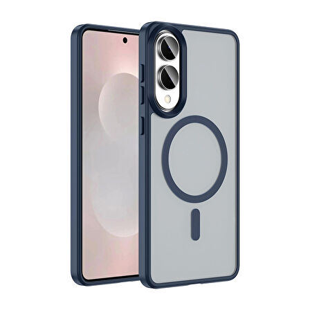 Galaxy S25 Edge Kılıf M-safe Şarj Özellikli Mat Arka Yüzey Zore Sio Kapak