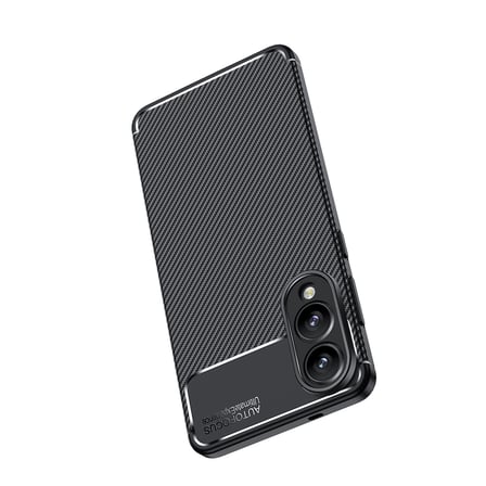 Galaxy S25 Edge Kılıf Karbon Görünümlü Silikon Kamera Korumalı Üstün Koruma Novatech