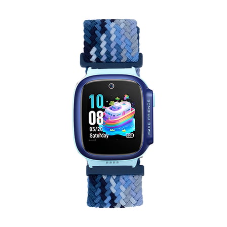 Huawei Watch GT5 Pro 42mm NVTH KRD-139 Çocuklara Özel Örgü Kordon - Lacivert