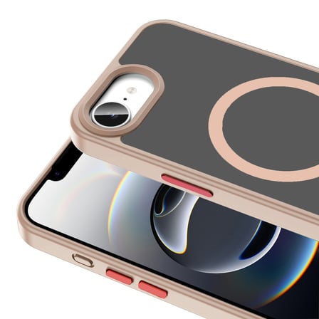 iPhone 16E Kılıf MagSafe Destekli Kamera Yükseltili Silikon Mat Parmak İzi Tutmayan Novatech