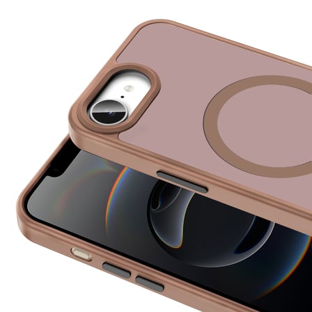 iPhone 17E Kılıf MagSafe Destekli Kamera Yükseltili Silikon Mat Parmak İzi Tutmayan Novatech