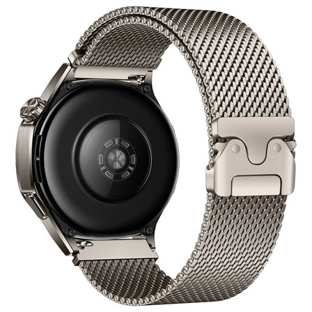 Huawei Watch GT 3 46mm MKST KRD-25 Metal Hasır Kordon - Gri