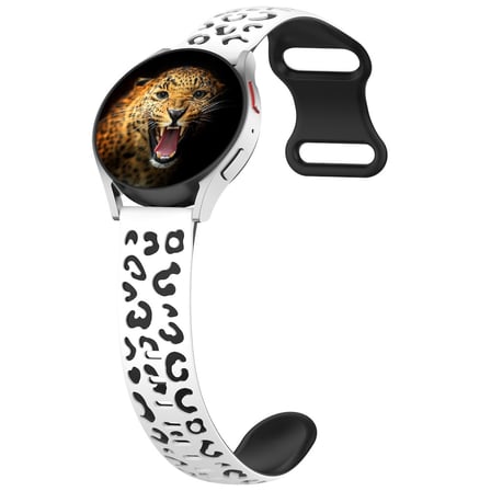 Huawei Watch GT 3 42mm MKST KRD-140 20mm Silikon Kordon Strap Kayış - Beyaz-Siyah