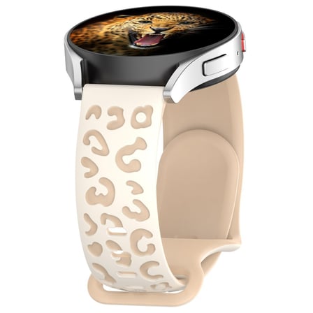 Gear S2 MKST KRD-140 20mm Silikon Kordon Strap Kayış - Starlight-Bej