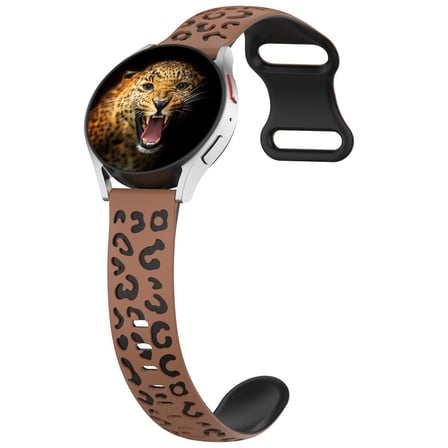 Huawei GT2 42mm MKST KRD-140 20mm Silikon Kordon Strap Kayış - Kahverengi-Siyah