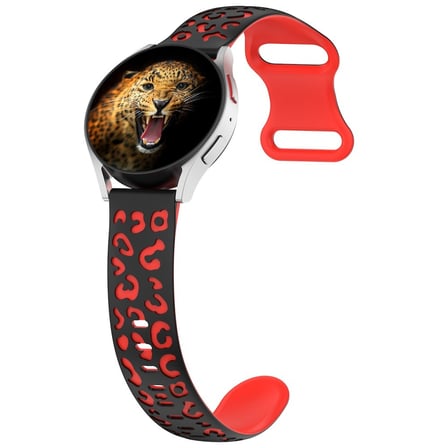 Galaxy Watch 42mm MKST KRD-140 20mm Silikon Kordon Strap Kayış - Gri-Yeşil