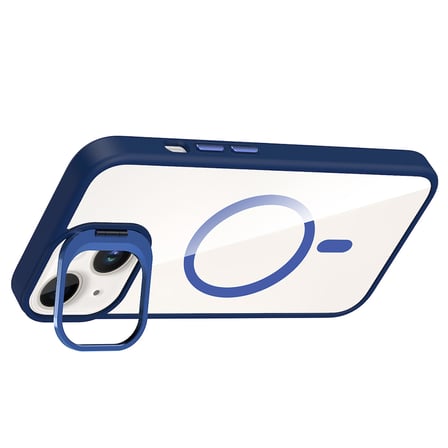 iPhone 13 Kılıf Kamera Standlı MagSafe Destekli Şeffaf Arka Yüz Silikon Novatech