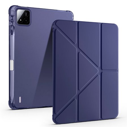 Pad 8 Kılıf MKST Tri Folding Kalem Bölmeli Standlı Kılıf - Lacivert