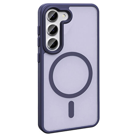 Samsung Galaxy S24 FE Kılıf Kablosuz Şarj Özellikli Mat Arka Yüzey Sio Kapak