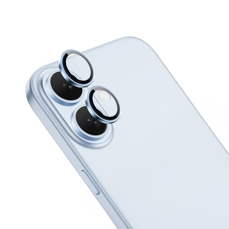iPhone 16 NRTK Mikro Kamera Lens Koruyucu - Siyah