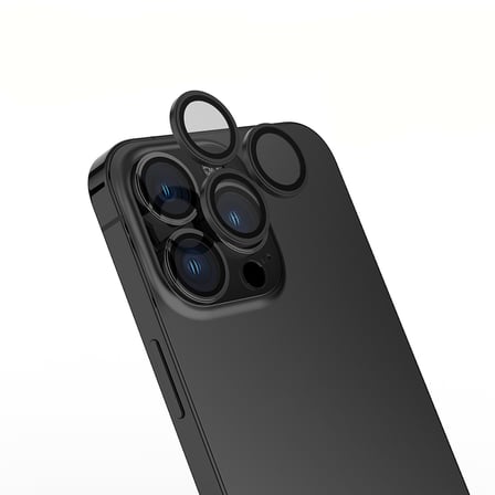 iPhone 14 Pro Max MKST Mikro Kamera Lens Koruyucu - Gümüş