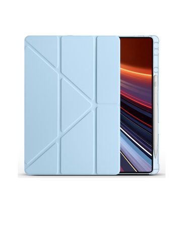Honor Magic Pad 2 Uyumlu Kalem Bölmeli Uyku Modlu Standlı Trifolding Tablet Kılıfı