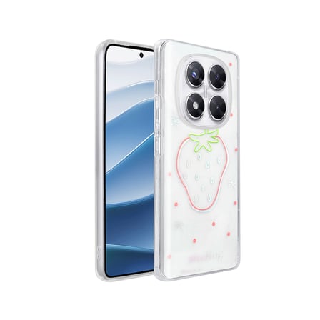 Redmi Note 14 Pro 4G Kılıf Şeffaf Figürlü MKST Folk Sert Kapak - Papatya