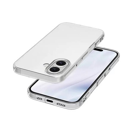 iPhone 17 Kılıf NRTK Süper Silikon Kapak - Şeffaf