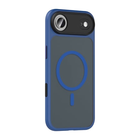 iPhone 17 Air Kılıf Mat Arka Yüzey Wireless Şarj Özellikli MKST Flet M-safe Kapak - Gri