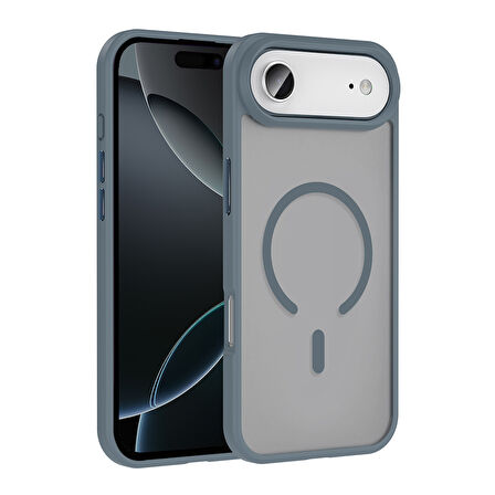 iPhone 17 Air Kılıf Kablosuz Şarj Özellikli Mat Arka Yüzey Sio Kapak