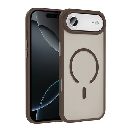 iPhone 17 Air Kılıf M-safe Şarj Özellikli Mat Arka Yüzey NRTK Sio Kapak - Turuncu