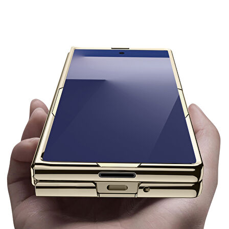 Galaxy Z Fold 7 Kılıf Full Camlı Kıpta Kapak