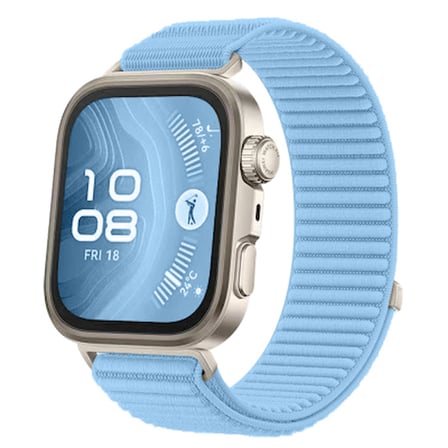 Lexroo Huawei Watch Fit 4 Hasır Kordon - Açık Mavi