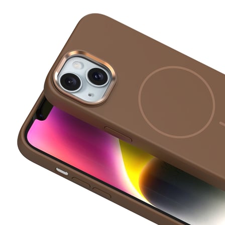 iPhone 13 Kılıf İnce MagSafe Halkalı Kamera Yükseltili Silikon Novatech