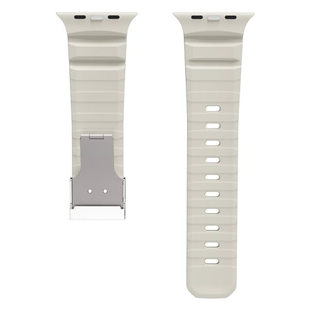 Watch 7 45mm MKST KRD-145 Premium Metal Tokalı Silikon Kordon - Starlight