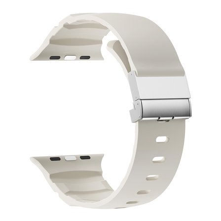 Watch 7 45mm MKST KRD-145 Premium Metal Tokalı Silikon Kordon - Starlight