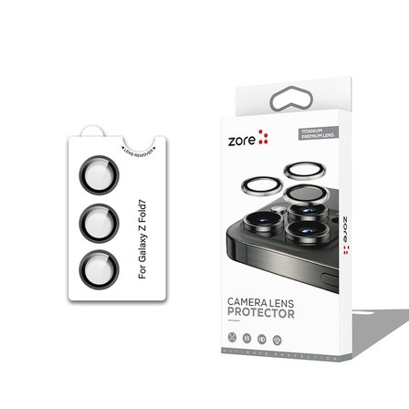 Galaxy Z Fold 7 Zore CL-12 Premium Safir Parmak İzi Bırakmayan Anti-Reflective Kamera Lens Koruyucu