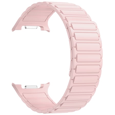 Galaxy Watch 8 MKST KRD-146 Hafif ve Esnek Premium Silikon Kordon Strap Kayış - Pembe