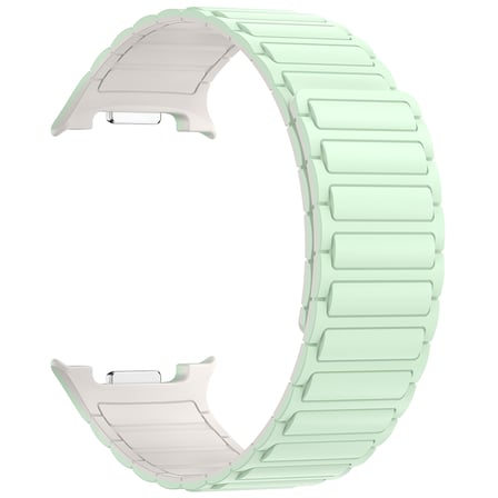 Galaxy Watch 8 MKST KRD-146 Hafif ve Esnek Premium Silikon Kordon Strap Kayış - Yeşil-Starlight