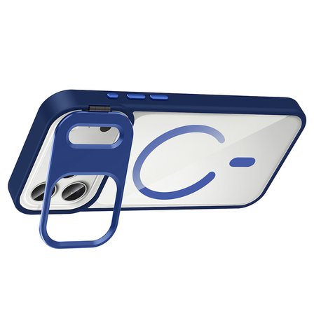 iPhone 17 Pro Kılıf Standlı ve Kamera Lens Hediyeli Kablosuz Şarj Özellikli Etro Kapak