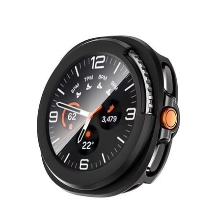 Galaxy Watch 8 Classic 46mm Sert PC Kasa ve Ekran Koruyucu NRTK Watch Gard 39 - Siyah