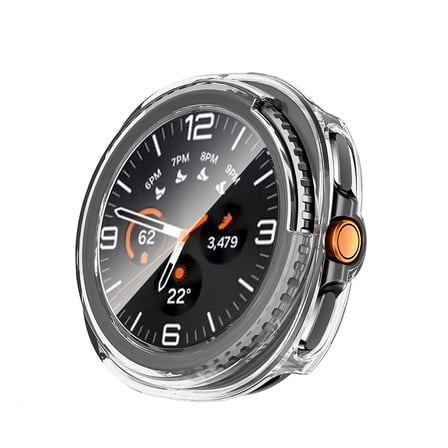 Galaxy Watch 8 Classic 46mm Sert PC Kasa ve Ekran Koruyucu NRTK Watch Gard 39 - Şeffaf