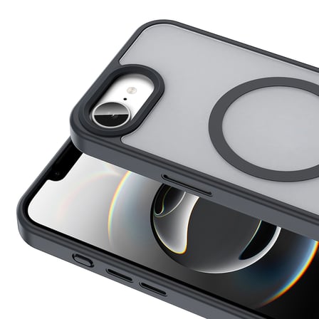 iPhone 16E Kılıf M-safe Şarj Özellikli Mat Arka Yüzey MKST Sio Kapak - Rose Gold