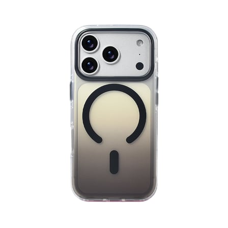 iPhone 17 Pro Kılıf M-safe Şarj Özellikli Transparan Renk Geçişli NRTK Toros Kapak - Mavi