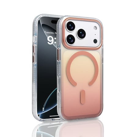 iPhone 17 Pro Kılıf Renk Geçişli MagSafe Kamera Yükseltili Silikon Novatech