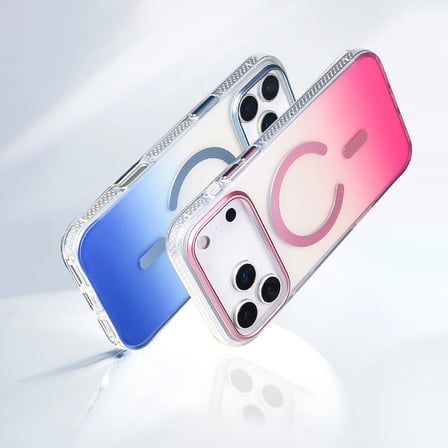 iPhone 17 Pro Kılıf Renk Geçişli MagSafe Kamera Yükseltili Silikon Novatech