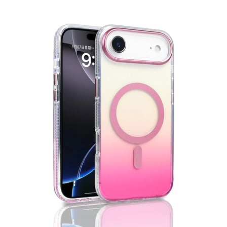 Apple Uyumlu İphone Uyumlu 17 Air Kılıf M-safe Şarj Özellikli Transparan Renk Geçişli Zore Toros Kapak