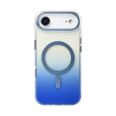 iPhone 17 Air Kılıf M-safe Şarj Özellikli Transparan Renk Geçişli NRTK Toros Kapak - Gold