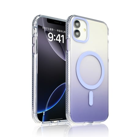 iPhone 11 Kılıf Renk Geçişli MagSafe Kamera Yükseltili Silikon Novatech
