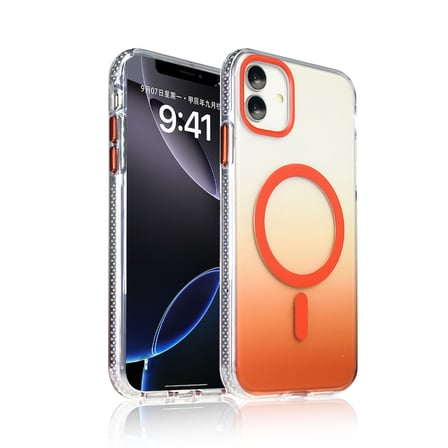 iPhone 11 Kılıf Renk Geçişli MagSafe Kamera Yükseltili Silikon Novatech