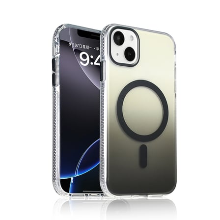 iPhone 15 Kılıf Renk Geçişli MagSafe Kamera Yükseltili Silikon Novatech